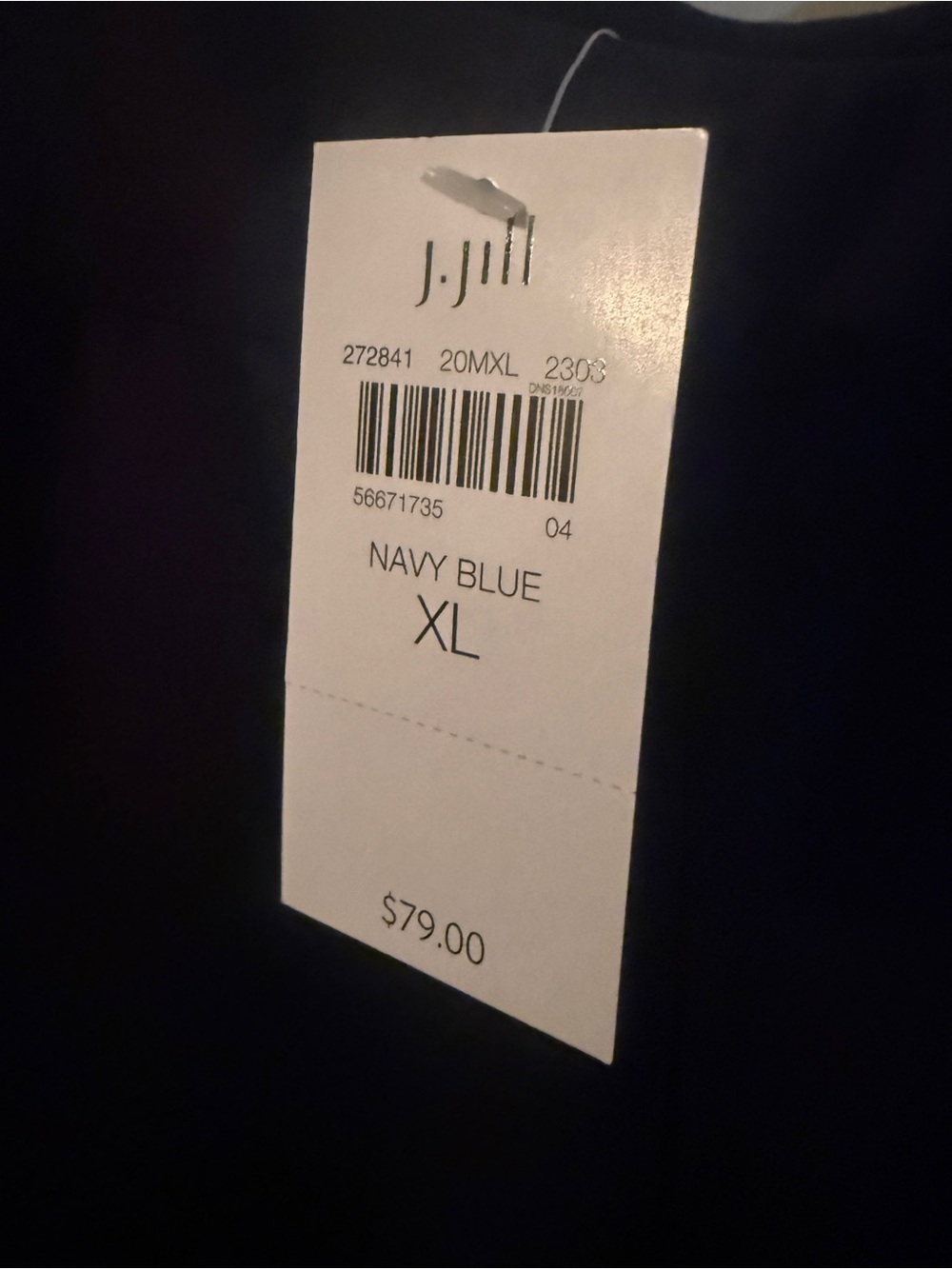 J. Jill Navy Blue Capris - XL Pull-On
